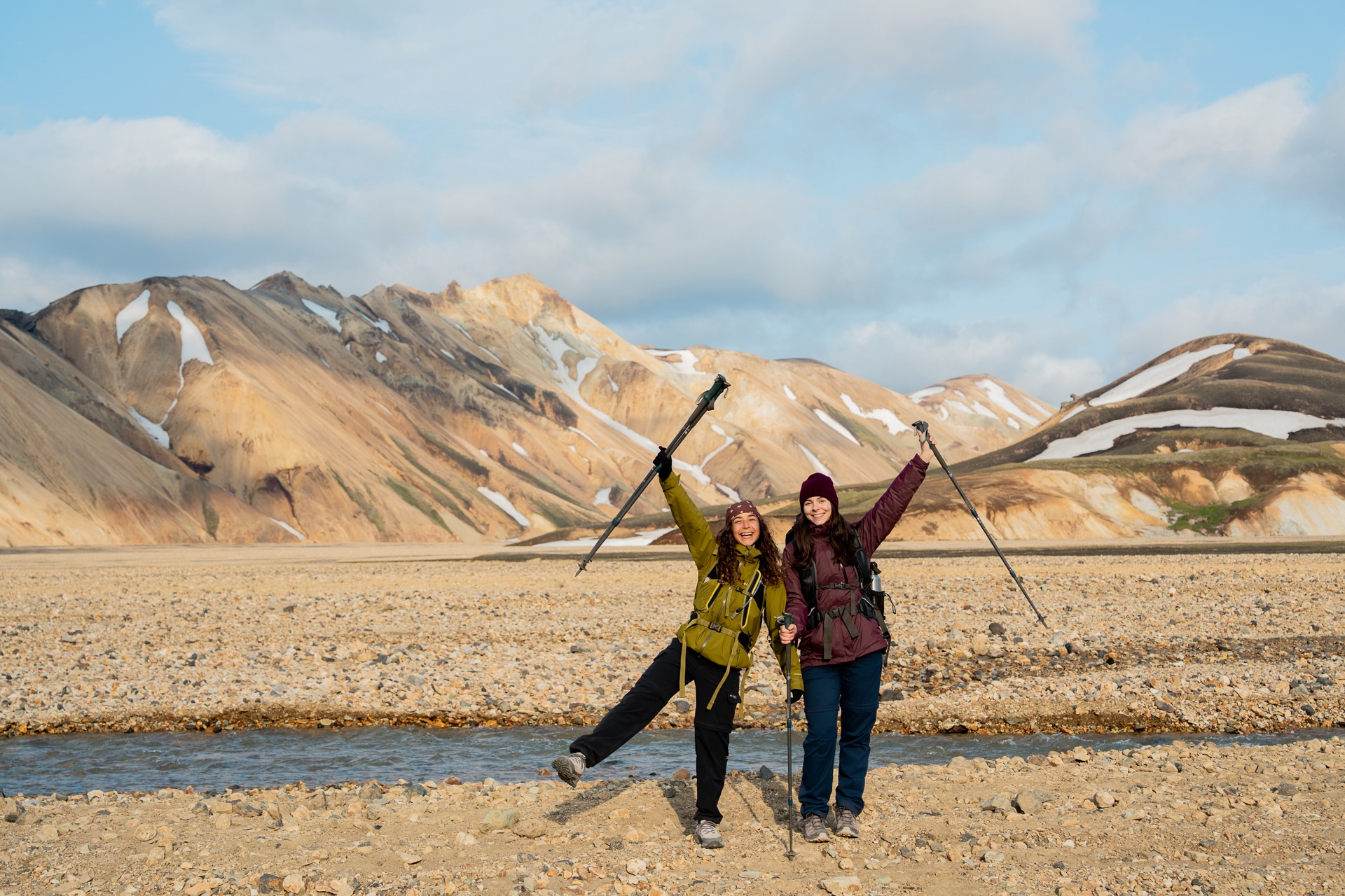 Randonnée sur le trek du Laugavegur avec Travelbase en Islande.